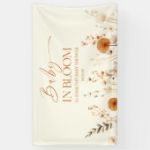 Boho Baby in Bloom Wildblume Babydusche Banner (Vertikal)
