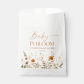 Boho Baby in Bloom Wildblume Babydusche Geschenktütchen (Vorderseite)