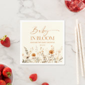 Boho Baby in Bloom Wildblume Babydusche Serviette (Beispiel)