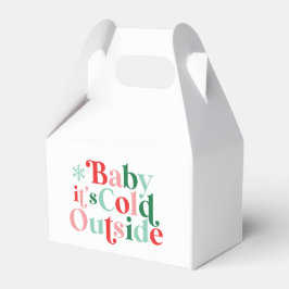 Boho Baby It's Cold Outside Weihnachtsretro Schrif Geschenkschachtel