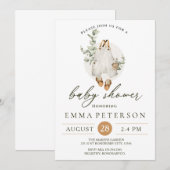 Boho Baby Little Romper Baby Dusche Einladung (Vorne/Hinten)