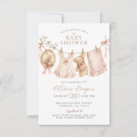Boho-Baby-Mädchen-Wäscheleine Rosa Baby-Party-Einl