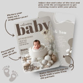 Boho Baby Magazine Birth Ankündigung