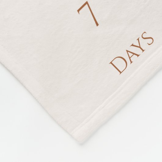 Boho Baby Milestone Woodland Animal Wreath Fleecedecke (Ecke)