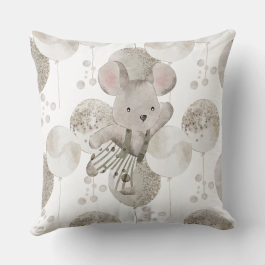 Boho Baby Mouse Kissen (Rückseite)