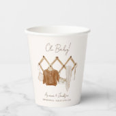 Boho Baby Neutral Dusche Pappbecher (Vorderseite)