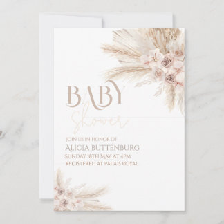 Boho-Baby-Party-Einladung Einladung
