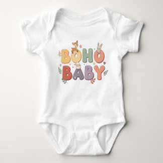 Boho Baby Pastel One-Piece Baby Strampler