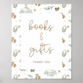 Boho Baby Pattern Kinderdusche Bücher Geschenke Poster (Vorne)