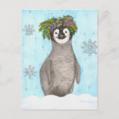 Boho Baby Penguin Postkarte (Vorderseite)