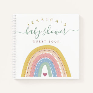 Boho Baby Rainbow Baby Showbook Notizblock