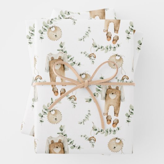 Boho Baby Rainbows Bibs Botanical Greenerenerity P Geschenkpapier Set (Beispiel)