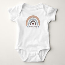 Boho Baby Regenbogen Bodysuit