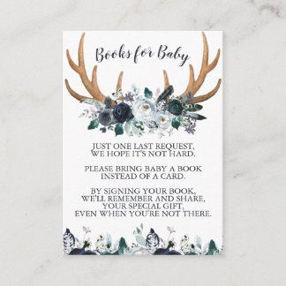 Boho Baby Showbücher für Babysteckkarte Begleitkarte