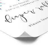 Boho Baby Showdiaper Raffle Sign Dreamcatcher Poster (Ecke)