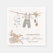 Boho Baby Showdusche Napkins Serviette (Vorderseite)