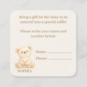 Boho-Baby-Shower Begleitkarte