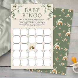 Boho Baby Shower Bingo Game