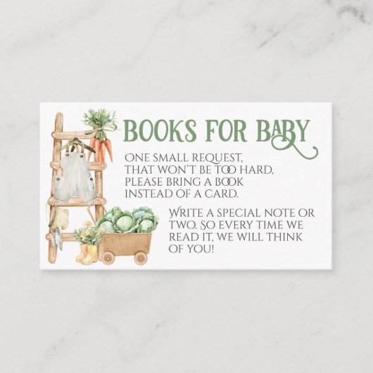 Boho Baby Shower Book Begleitkarte (Vorderseite)