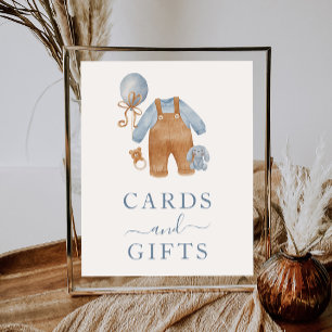 Boho Baby Shower Boomkleidung Karten und Geschenke Poster
