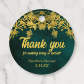 Boho Baby Shower | Brautparty Vielen Dank Geschenkanhänger (Rückseite)