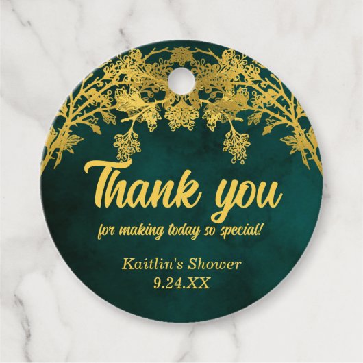 Boho Baby Shower | Brautparty Vielen Dank Geschenkanhänger (Vorderseite)