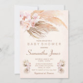 Boho Baby Shower Einladung (Vorderseite)