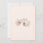 Boho Baby Shower Einladung (Rückseite)