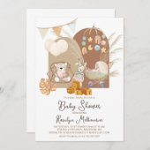 Boho Baby Shower Einladung (Vorne/Hinten)