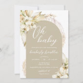 Boho Baby Shower Einladung (Vorderseite)