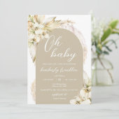 Boho Baby Shower Einladung (Stehend Vorderseite)