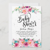 Boho Baby Shower Einladung (Vorderseite)