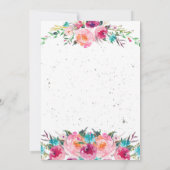 Boho Baby Shower Einladung (Rückseite)