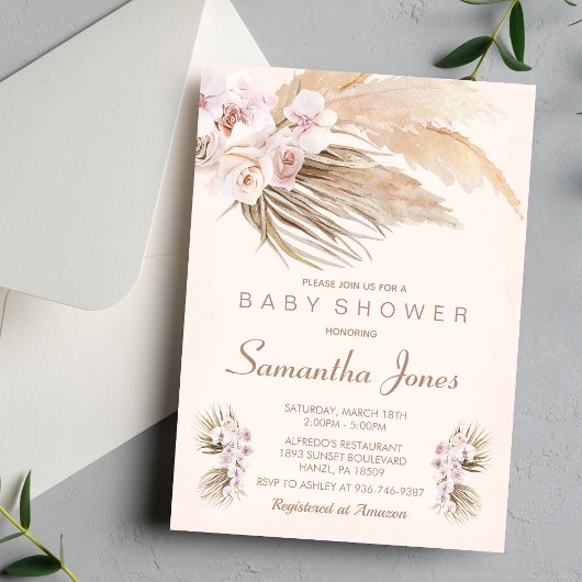 Boho Baby Shower Einladung