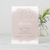 Boho Baby Shower Einladung (Stehend Vorderseite)
