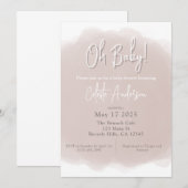 Boho Baby Shower Einladung (Vorne/Hinten)