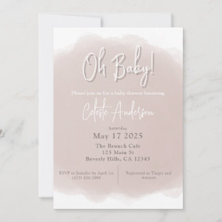 Boho Baby Shower Einladung