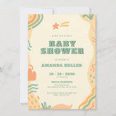 Boho Baby Shower Einladung (Vorderseite)