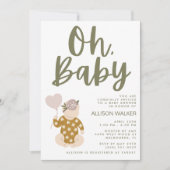 Boho Baby Shower Einladung (Vorderseite)