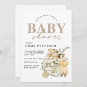 Boho Baby Shower Einladung, es ist ein Mädchen! Ei Einladung (Vorne/Hinten)