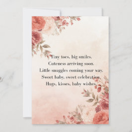 Boho-Baby-Shower-Einladung Pastell-Thema Einladung