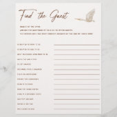 Boho Baby Shower findet das Game (Vorderseite)