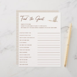 Boho Baby Shower findet das Game