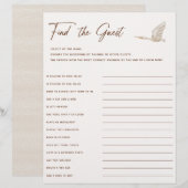 Boho Baby Shower findet das Game (Vorne/Hinten)