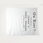 Boho Baby Shower Foto Hintergrund Wandteppich (Vorderseite (Horizontal))