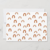 Boho Baby Shower Gender Neutral Einladung (Rückseite)