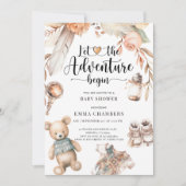 Boho Baby Shower Gender Neutral Einladung (Vorderseite)