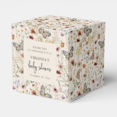 Boho Baby Shower Geschenkschachtel (Rückseite)