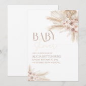 Boho Baby Shower Invitation Einladung (Vorne/Hinten)