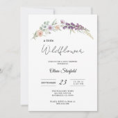 boho baby shower invitation floral baby shower  einladung (Vorderseite)